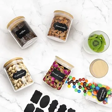 Stylish Airtight Bamboo Lid Glass Storage Jars
