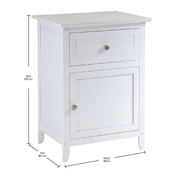 Winsome Eugene Accent Table with Ample Storage and Style