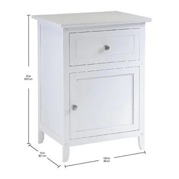 Winsome Eugene Accent Table with Ample Storage and Style