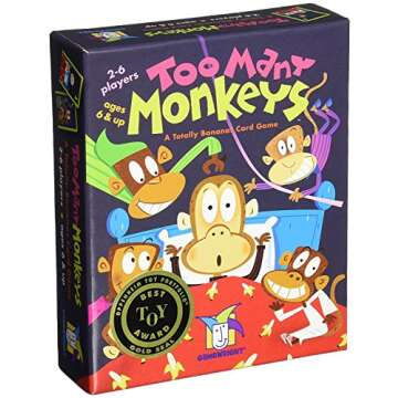Gamewright Too Many Monkeys Multi-colored, 5"
