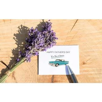Vintage Car Love Card for Father's Day Celebration