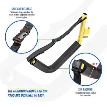 Durable Double Kayak Storage Rack for Indoor Outdoor Use