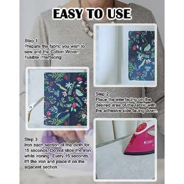 Cotton Woven Fusible Interfacing for Sewing Crafts