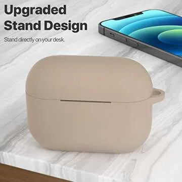 ATUAT AirPods Pro Case Cover - Stylish Silicone Protection with Keychain