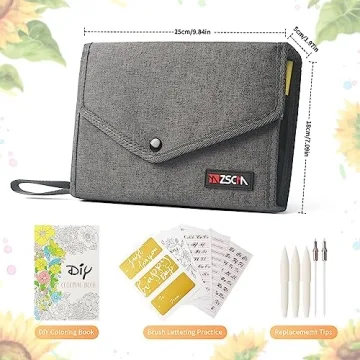 ZSCM 60 Colors Duo Tip Brush Markers for Creative Art