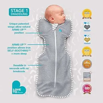 Love to Dream Swaddle Up, Dramatically Allow Baby to Sleep Better in Their Preferred Arms Up Position for self-Soothing, Snug Fit Calms Startle Reflex, High Five, Small, 8-13 lb
