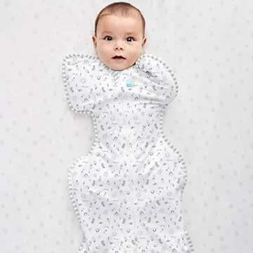 Love to Dream Swaddle Up, Dramatically Allow Baby to Sleep Better in Their Preferred Arms Up Position for self-Soothing, Snug Fit Calms Startle Reflex, High Five, Small, 8-13 lb