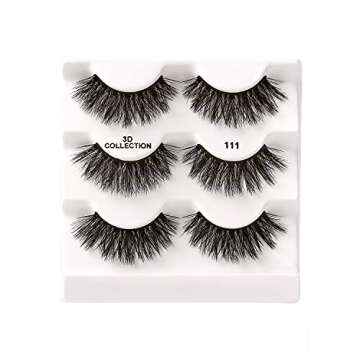 iEnvy 3 Pair Fluffy Natural Multiangle Volume Lashes