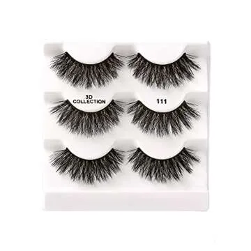 iEnvy 3 Pair Fluffy Natural Multiangle Volume Lashes