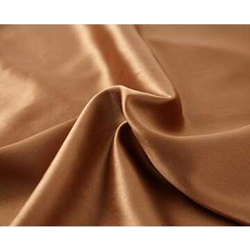 TOUTOUAI Women's Silk Satin Camisole Cowl Neck Tank Top Cami Silky Basic Tank Shirt Blouses (Khaki, 4-6)