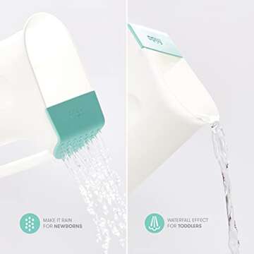 Frida Baby 4-in-1 Grow-with-Me Bath Tub & Control The Flow Rinser Cup Bath Time Kit