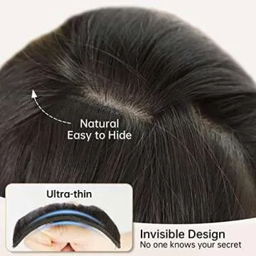 KooKaStyle Clip in Synthetic Hair Extensions Long Wavy 4PCS Thick Hairpieces Brunette Brown Fiber Double Weft Natural Hair Extensions 16 Inch for Women