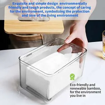 Eco-Friendly Bamboo Dryer Sheet Holder for Modern Laundry