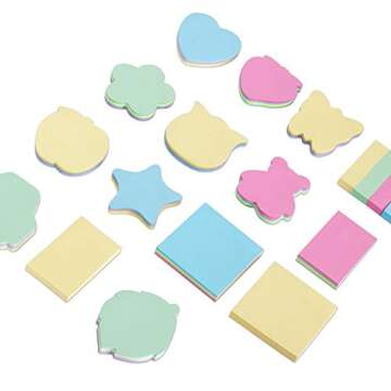 Vibrant ZCHING Sticky Notes in Fun Shapes for Everyone