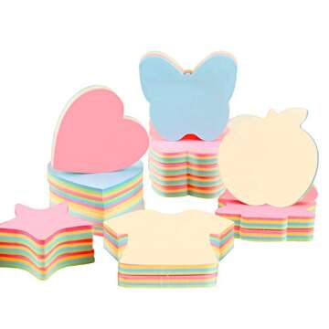 Vibrant ZCHING Sticky Notes in Fun Shapes for Everyone