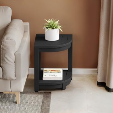 LUE BONA 17" Waterproof Shower Bench for Comfort and Storage