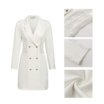 Adogirl Stylish Blazer Dress for Women Office Casual