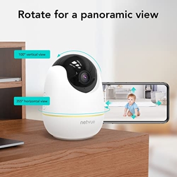 NETVUE Indoor Camera with 1080P Night Vision and AI