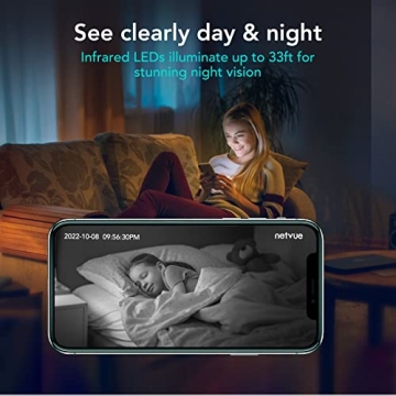 NETVUE Indoor Camera with 1080P Night Vision and AI