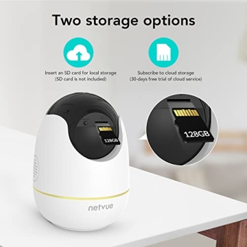 NETVUE Indoor Camera with 1080P Night Vision and AI