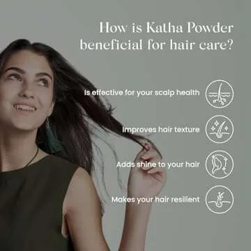 100% Natural Katha Powder - Acacia Catechu - For Natural Hair Conditioning and coloring - 227 Grams / 0.5 LB / 08 Oz - Processed in FDA registered facility