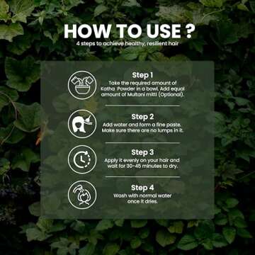 100% Natural Katha Powder - Acacia Catechu - For Natural Hair Conditioning and coloring - 227 Grams / 0.5 LB / 08 Oz - Processed in FDA registered facility