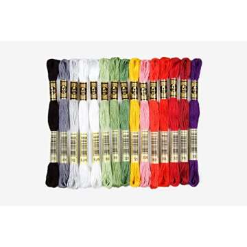 DMC 30 Color Embroidery Floss Pack for Holiday Crafts