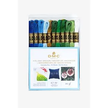 DMC 30 Color Embroidery Floss Pack for Holiday Crafts