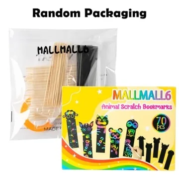 Animal Scratch Bookmarks DIY Fun Art Kit for Kids