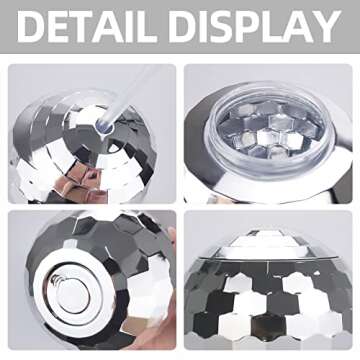 Xlong Silver Disco Ball Cups 20 Oz - Party Essential