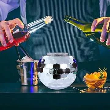 Xlong Silver Disco Ball Cups 20 Oz - Party Essential