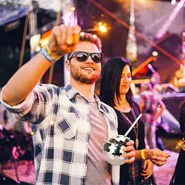 Xlong Silver Disco Ball Cups 20 Oz - Party Essential