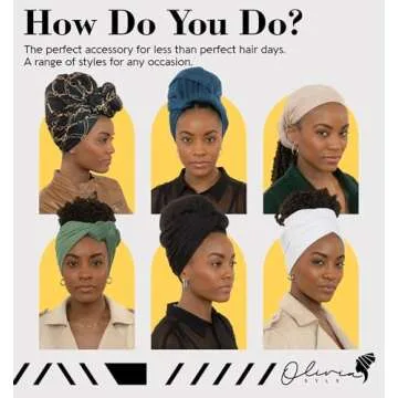 Olivia Sylx Head Wraps for Women - Soft & Versatile