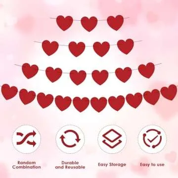 Classy Heart Garland for Valentine's Day Decor