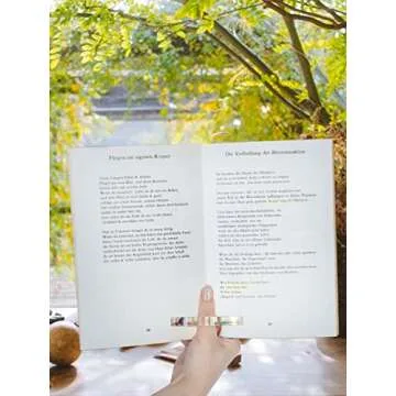 Book Page Holder for Reading, 2 Pcs Dried Flower Resin Transparent Thumb Bookmark, Book Accessories for Reading Lovers, Gifts for Bookworm, Readers, Literary, Students, Teachers