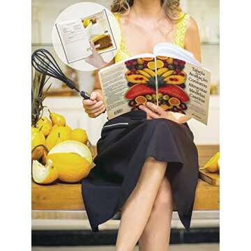 Book Page Holder for Reading, 2 Pcs Dried Flower Resin Transparent Thumb Bookmark, Book Accessories for Reading Lovers, Gifts for Bookworm, Readers, Literary, Students, Teachers