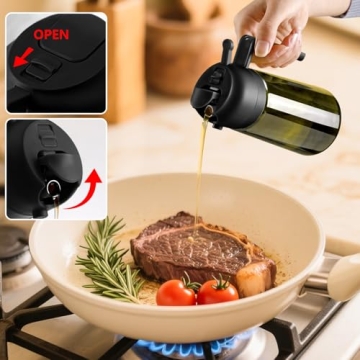 SWEET VIEW Olive Oil Dispenser and Sprayer for Easy Cooking