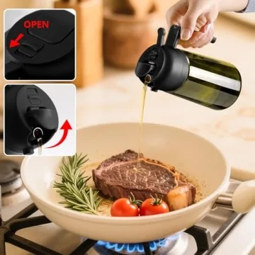 SWEET VIEW Olive Oil Dispenser and Sprayer for Easy Cooking