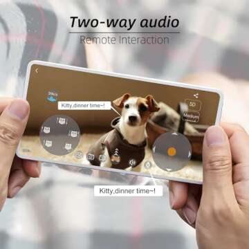 SKYMEE Owl Robot: Movable Full HD Pet Camera with Treat Dispenser, Interactive Toy for Dogs and Cats, Mobile Control via App