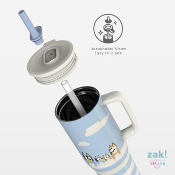 Zak Designs Bluey Travel Tumbler - 30oz Insulated with Straw