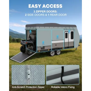 Kohree 27-30 ft Travel Trailer Cover Waterproof & Durable