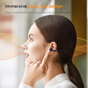 Open Ear Clip Wireless Earbuds for Safe Listening