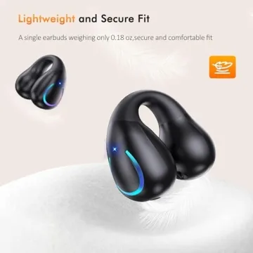 Open Ear Clip Wireless Earbuds for Safe Listening