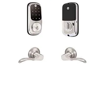 Yale Assure Lock Norwood Touchscreen Deadbolt with Lever - Satin Nickel