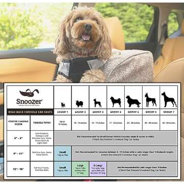 Snoozer Luxury High Back Console Lookout, Black with Herringbone Cording, Large