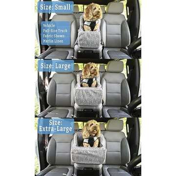 Snoozer Luxury High Back Console Lookout, Black with Herringbone Cording, Large