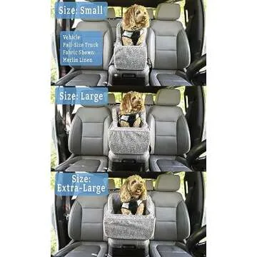 Snoozer Luxury High Back Console Lookout, Black with Herringbone Cording, Large