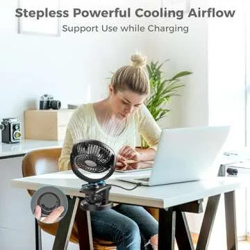 F170 Clip On Fan with 5000 mAh Battery for All Occasions