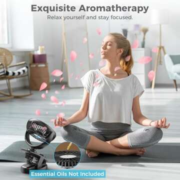 F170 Clip On Fan with 5000 mAh Battery for All Occasions