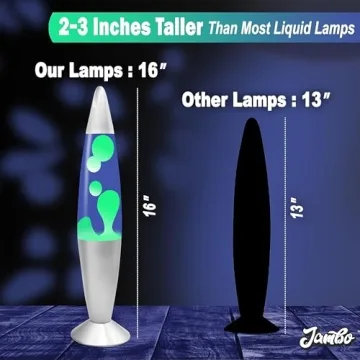 JAMBO 16" Liquid Lamp - Soothing Blue & Green Colors
